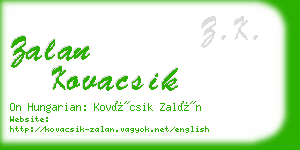 zalan kovacsik business card